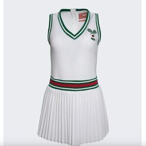 Ayda X LHD Pleated Pickleball Dress Coconut XS NWOT